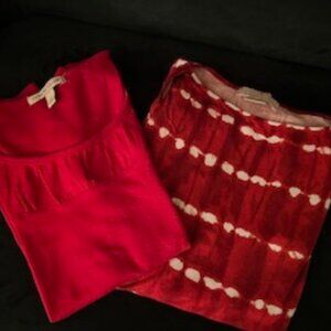 Set of 2  Carolyn Taylor & Michael Kors Tops SMALL Red Bohemian Hippie Vibe